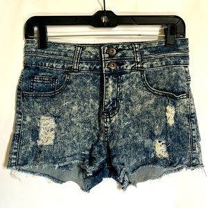 Women’s Distressed Denim Shorts - Size: S